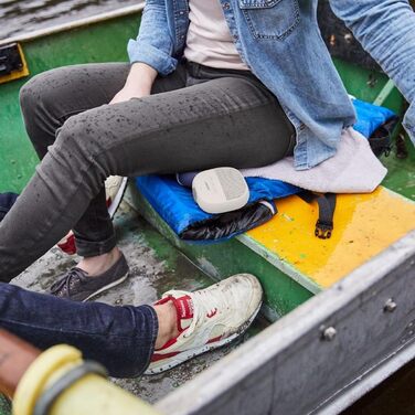 Колонка Bose SoundLink Micro Bluetooth маленька портативна, водонепроникна колонка з мікрофоном, біла Біла Біла одинарна