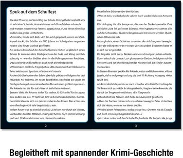 Три слідчі Kids - Crime Puzzle - Spooky School Party від KOSMOS 697983, світиться в темряві, 200 елементів, читання, пазли, розгад