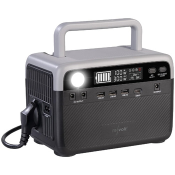 Сонячна батарея Revolt Електростанція та сонячний генератор, 230 Втгод, 230 В, 300 Вт, чиста синусоїда (зовнішній акумулятор 230 В, кемпінгова зарядна станція, перетворювач напруги 220 В)