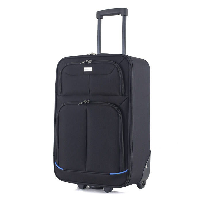 Валіза Semi Line 20' (S) Black/Blue Lines (T5753-1)