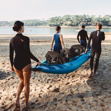 Каяк Spinera Hybris для 1/2/3 або 4 осіб повністю надувний міцний матеріал SpinTex та дно з низькою прострочкою стабільний та легкий ідеальний універсальний каяк для відпочинку Hybris 510 (4 особи)