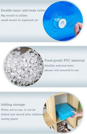 Надувний басейн, складна надувна ванна для дорослих, гідромасажна ванна для вулиці, дитячий басейн для балкону та саду, прямокутний басейн з великою спинкою, сидінням та тримачем для напоїв