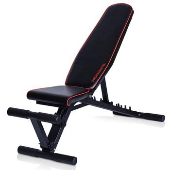 Професійна гантель Лава для тренажерів Premium Line Лава з багаторівневим регулюванням нахилу Надзвичайно вантажопідйомна вага 550 кг 21 тренувальне положення З опорою для ніг Включає посібник з тренувань для лави