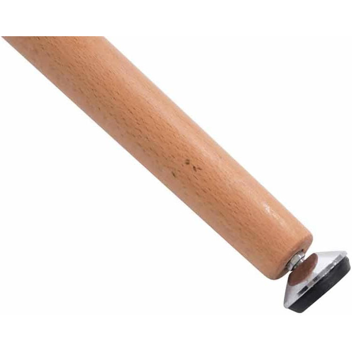 Кухонний стіл CLP Retro-Design Amalie з 3 дерев&39яними ніжками II круглий Ø 60 см I висота столу 75 см, колір білий, колір каркаса натуральне дерево (натуральний) білий