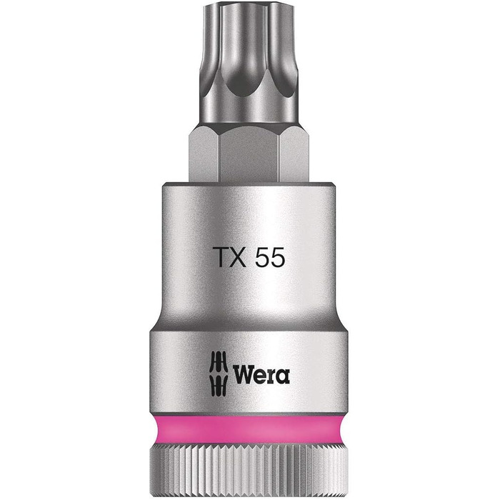 Набір біт Wera 05003997001 C 3, TORX HF Zyklop Bitnuss-Satz, Torx, з фіксатором, привід 1/2, 6 предметів