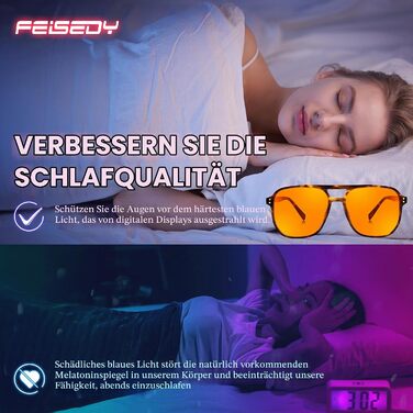 Ретро-окуляри FEISEDY з фільтром синього світла, бурштиновий відтінок, принт леопард G2835