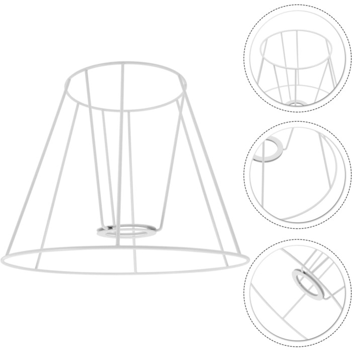 Вінтажний рамковий абажур Дротяний абажур Каркас настільного абажура для люстри своїми руками Настільна лампа Торшер