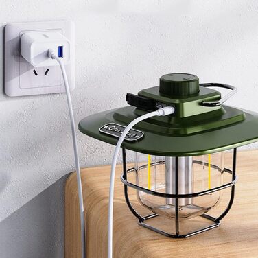 Світлодіодний ліхтар для кемпінгу, ретро кемпінговий ліхтар, світлодіодний ліхтар для намету, акумуляторний портативний акумулятор, водонепроникний, безперервного затемнення для кемпінгу, намету, походів, риболовлі (чорний)