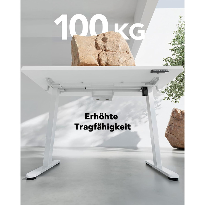 Стіл з регульованою висотою 160x80 см, товщина 25 мм, повна стільниця з безщітковим двигуном, ергономічний стіл для сидіння та стояння, легкий монтажний електричний стіл для домашнього офісу, білий 160*80 см