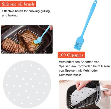 Набір аксесуарів для фритюрниці MorNon 15 шт. 8 дюймів Аксесуари для фритюрниці Аксесуари для фритюрниці Набір аксесуарів для аерофритюрниці Конвекційна піч Фритюрниці для фритюрниць XL Більшість брендів