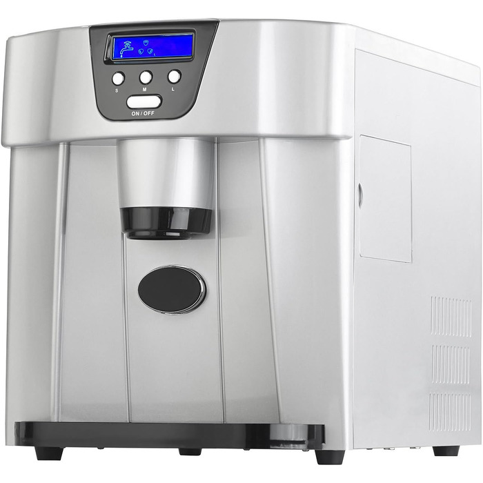 Льодогенератор Rosenstein & Shne машина для виробництва кубиків льоду EWS-2100 з дозатором кубиків льоду (льодогенератор, льодогенератор, форми для кубиків льоду)