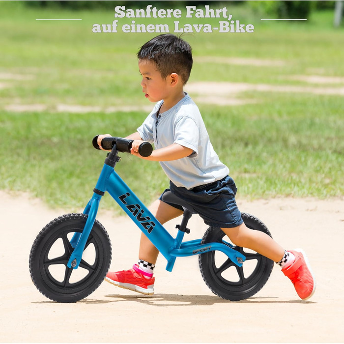 Велосипед-балансир LAVA SPORT - надлегкий дитячий велосипед від 2 років, ходунки для хлопчиків і дівчаток, 12-дюймові колеса, регу