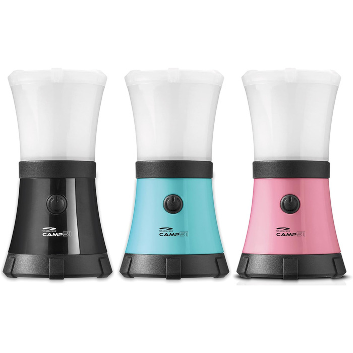 Ліхтар для кемпінгу LiteXpress CAMP 51, плавучий та водонепроникний до 1 м, IPX7, 1 високопродуктивний світлодіод Nichia, до 200 люмен ANSI FL1, пластиковий корпус, синій, LXL91100BB