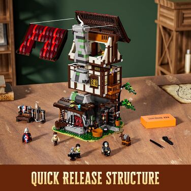 Конструктор FUNWHOLE Medieval Forge Building Blocks Set F9040, 1595 деталей, середньовічна тематика