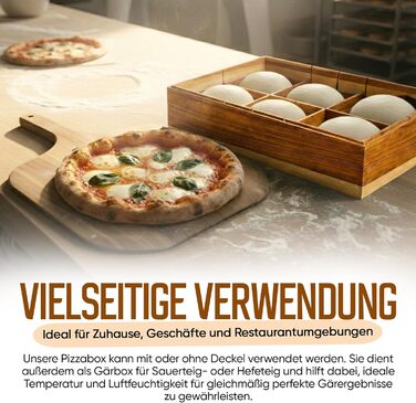 Дерев&39яна коробка для тіста для піци з лопаткою з акації 403010 см Коробка для розстойки та коробка для тіста Прозора кришка (1 коробка для тіста для піци)
