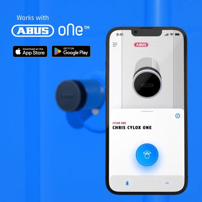 Розумний дверний циліндр CYLOX One - відкривання без ключа за допомогою смартфона та інших аксесуарів - дверний замок із захистом від свердління - відкривання зовнішньою ручкою - внутрішньою ручкою - довжина 30-40/30-40
