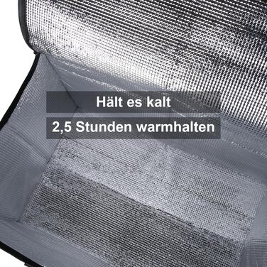 Сумка-холодильник musbus багаторазового використання, ізольована, ідеально підходить для покупок продуктів (чорна) Термосумка-холодильник Термосумка-холодильник 1 розмір 57 см x 35,5 см x 38 см Чорний 1