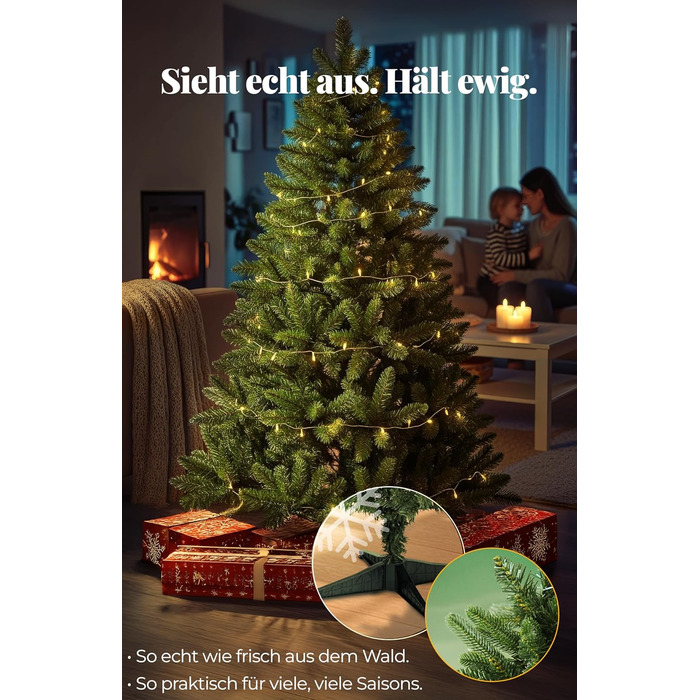 Штучна ялинка преміум-класу 180 см з 800 гілками Menz