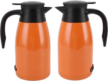 Автомобільний чайник Tyenaza 1400 мл, нержавіюча сталь, 24 В, 180 Вт, герметичний, помаранчевий, для води, чаю, кави, молока