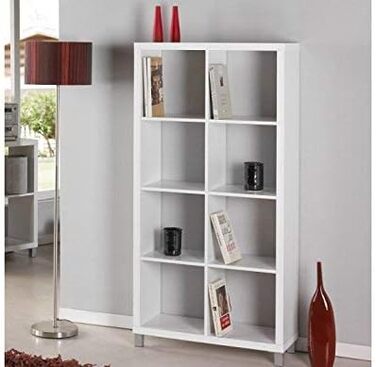 Комплект шафи Kubox - полиця, 8 відділень, білий