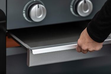 Газовий гриль Campingaz 3 Series Select 3 пальники з нержавіючої сталі, кришка з термометром, система InstaClean Aqua, Culinary Modular System, потужність 10.2 кВт, сірий
