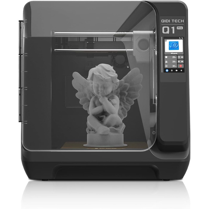 Принтер QIDI Q1 Pro, високошвидкісний 3D-принтер із камерою 600 мм/с, нагрів камери 60 , підтримка друку при 350 C, нитка з вуглец