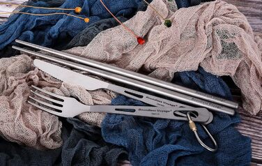 Набір столових приборів для кемпінгу з титану, для зовнішнього використання, для поля, для приготування їжі, виделка, ніж, палички для їжі, для приміщень, надлегкий портативний, для подорожей, пікніка, походів, рюкзак, щоденний посуд, 3 шт./партія Ti1049T