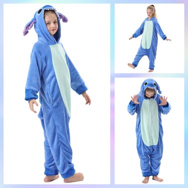 Кігурумі Стіч, фланель, костюм-комбінезон 4–5 років