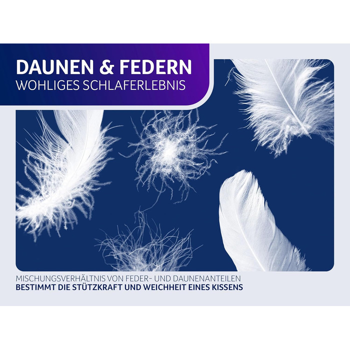 Пухова подушка Traumnacht Comfort з високоякісним напівпуховим наповнювачем та пухостійким чохлом зі 100 бавовни, сертифікована Oeko-Tex, 80 x 80 см, виготовлена за німецькими стандартами якості, 1 пухова подушка 80 x 80 см