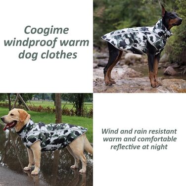 Зимове пальто для собак, светр для собак середніх розмірів, зимові куртки та зимові пальта для собак, светр для собак великих собак (2XL)