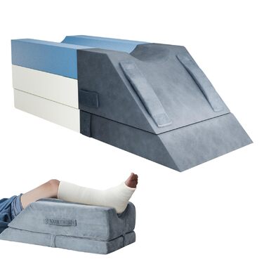 Ергономічна подушка для підняття ніг з регулюванням висоти, для використання після операцій, травм або для відпочинку - подушка для підняття ніг, подушка для лімфодренажу для підняття ніг