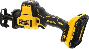 Компактна акумуляторна пила Dewalt DCS369NT (18 В, безщітковий двигун, електронне регулювання частоти обертання, заміна полотна бе