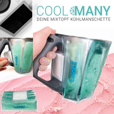 Ваш охолоджуючий рукав для міксерної чаші Thermomix TM6, TM5 і TM31. Просто зачепіть і закрутіть навколо миски для змішування та остудіть. Тримає миску для змішування в прохолоді протягом години. TM5, TM6 і TM31 Монетний двір