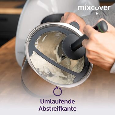 Тримач кришки та допоміжний скребок сумісний з тримачем Vorwerk Thermomix TM6 TM5 TM31 Аксесуари Thermomix Anthracite