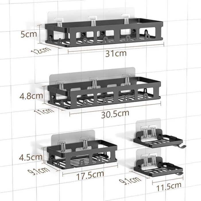 Поличка для душу без свердління, органайзер для ванної кімнати, поличка для душу без свердління, поличка для ванної кімнати, прикр