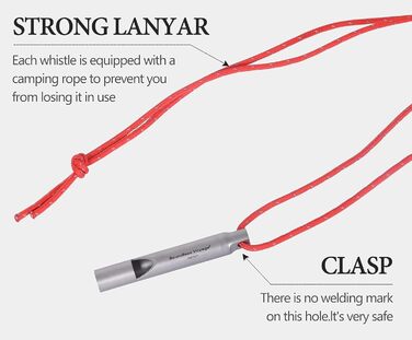 Титанові свистки Кемпінг на відкритому повітрі Піші прогулянки Полювання Скелелазіння Екстрене виживання Гучний свисток Тренер Тре