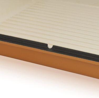 Чавунна емальована жаровня Mahlzeit 10,5 л Сонячний апельсин жаровня 2 в 1 зі сковородою жаровня з кришкою, безпечна для духовки,