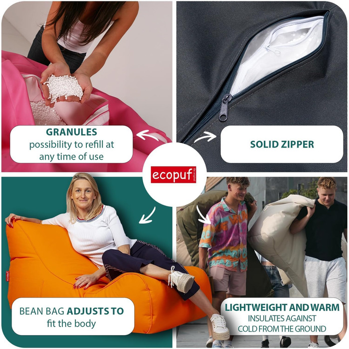 Крісло-мішок для вітальні - Оксамитовий пуф - М&39який пуф-мішок з кишенею та ручкою, м&39який - Крісло для відпочинку - В&39язаний табурет - Предмети дому - Віначча 29 розміру темно-коричневий 29 розміру