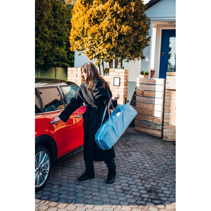 Дитяче ліжечко Momi BELOVE для дітей вагою до 15 кг, Ш65 x Д125 x В78 см (складається 21 x 23 x 80 см), дитяче ліжечко з матрацом, 2 колеса, сумка для транспортування сірого кольору