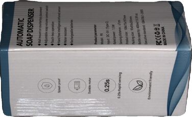 Автоматичний дозатор мила, настінний електричний безконтактний сенсорний дозатор мила HOHAOO 400 мл для кухні, офісу, школи, готел