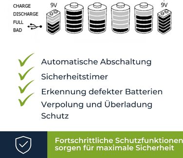 Універсальний пристрій швидкої зарядки/розрядки Velleman для NiMH акумуляторів з РК-дисплеєм та USB-виходом