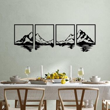И металевих гірських настінних малюнків, великі гірські прикраси стін, гірські річки, декоративний живопис, підходить для вітальні