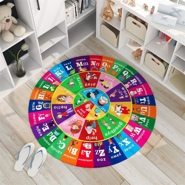 Дитячий килимок для малюків, дошкільнят, дитячого садка, початкової школи, амортизуючий, важкий гумовий килимок для підлоги, кольо
