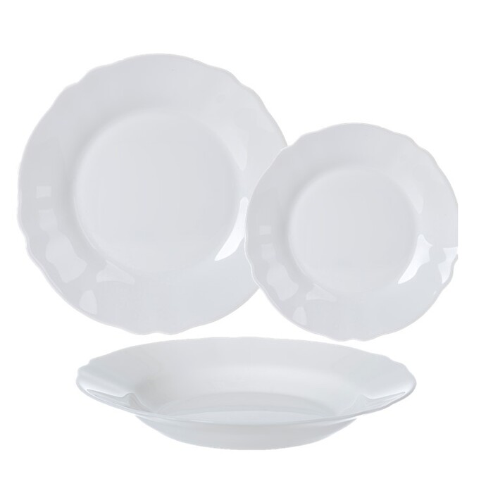 Сервіз LUMINARC LOUIS XV WHITE, 18 предметів (6840744)