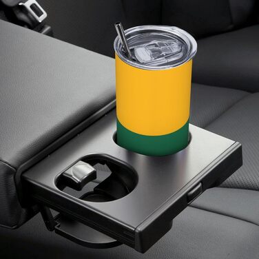 Кухоль з прямою трубочкою, дизайн литовський прапор, друкований, дорожній кухоль, підходить для кемпінгу, офісу та дому, 590 мл