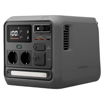 Портативна зарядна станція DJI Power 1000 Mini, LFP-акумулятор 1008 Втгод, чорна