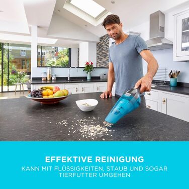 Акумуляторний ручний пилосос для вологого та сухого прибирання BlackDecker пилосос 7,2 В, WDC215WA-QW