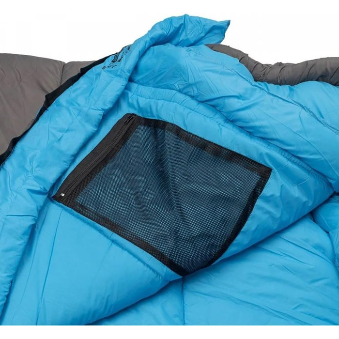 Спальний мішок Yate Mons XXL на 4 сезони для дорослих, розрахований на температуру -24C, 7-камерне порожнисте волокно, злегка водовідштовхувальний, 230x80 см, зимовий спальний мішок, спальний мішок для партнерів, спальний мішок для мам, блискавка зліва