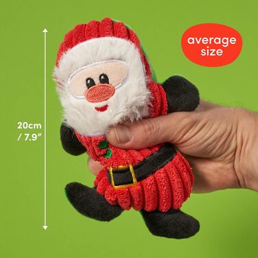 Набір плюшевих іграшок для собак THE TWIDDLERS, 6 шт., різдвяна тематика