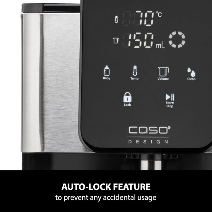 Турбодиспенсер гарячої води, гаряча вода за кілька секунд (40-100C), 2600 Вт, дуже великий 4-літровий резервуар для води, кнопка прямого вибору дитячого харчування (37C), енергозберігаючий одинарний, 1660 -